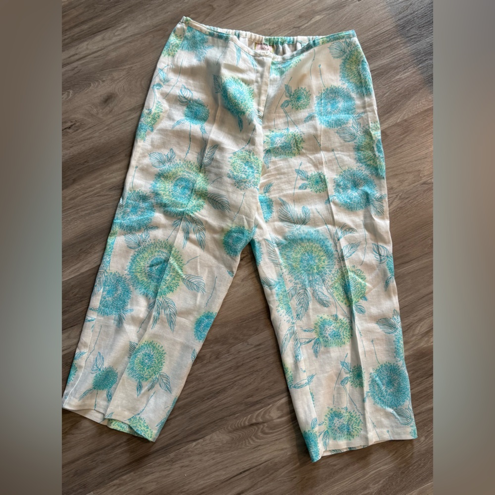 DANDY BY RANDI M CROPPED LINEN PANTS